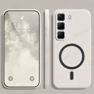 Infinix Hot 50 4G / Hot 50 5G / Hot 50 Pro+ 4G / Hot 50 Pro Casing Phone Case Cover with Magnetic Wireless Charger Sticker