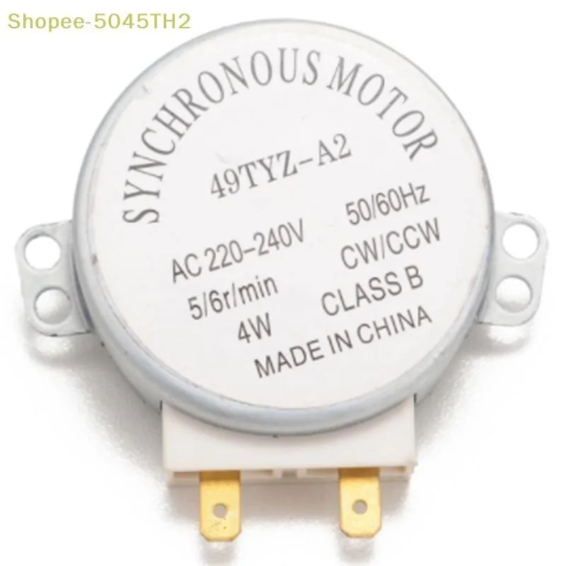 NOVH เตาอบไมโครเวฟมอเตอร์ซิงโครนัส 49TYZ-A2 AC 220-240V CW/CCW 4W 5/6 RPM (th)
