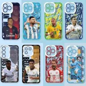 เคสโทรศัพท์สําหรับxiaomi Redmi 12 13C 12C 9 9C 10A 9A 10 K40 POCO F3 หมายเหตุ 8 9 Pro 9S 9T Shell Clearฟุตบอลผู้เล่นMessi Cristiano Ronaldo Neymar Kai Havertzซิลิโคน