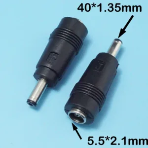 อะแดปเตอร์ปลั๊กไฟ DC 5.5*2.1 หญิงถึง 4.0*1.35 (หรือ 4.0*1.3) ชาย 5.5X2.1 มม.ถึง 4.0x1.35 มม.หัวแปลงสําหรับแล็ปท็อป ASUS