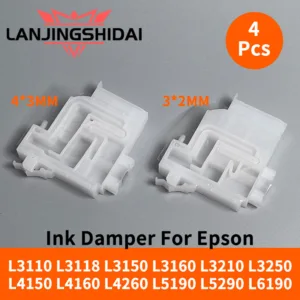 4 ชิ้นหมึกเดิม Damper สําหรับ EPSON L3110 L3118 L3150 L3160 L3210 L3250 L4150 L4160 L4260 L5190 L5290 L6190 หมึก Damper อะแดปเตอร์ ASSY