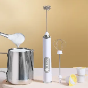 JQTG เครื่องผสมนมไฟฟ้า เครื่องตีไข่แบบใช้มือถือ เครื่องผสมกาแฟนม Bubbler Kitchen Stirrer