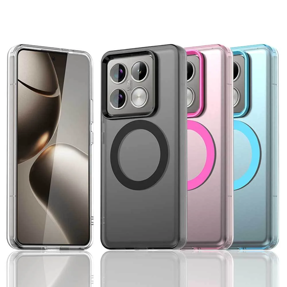 เคสโทรศัพท์แม่เหล็กแบบด้านสําหรับ XiaoMi 14T Pro 15 Pro 14 Pro 14 Ultra 14 Civi 4 Pro 5G ปกแข็งกันกระแทก