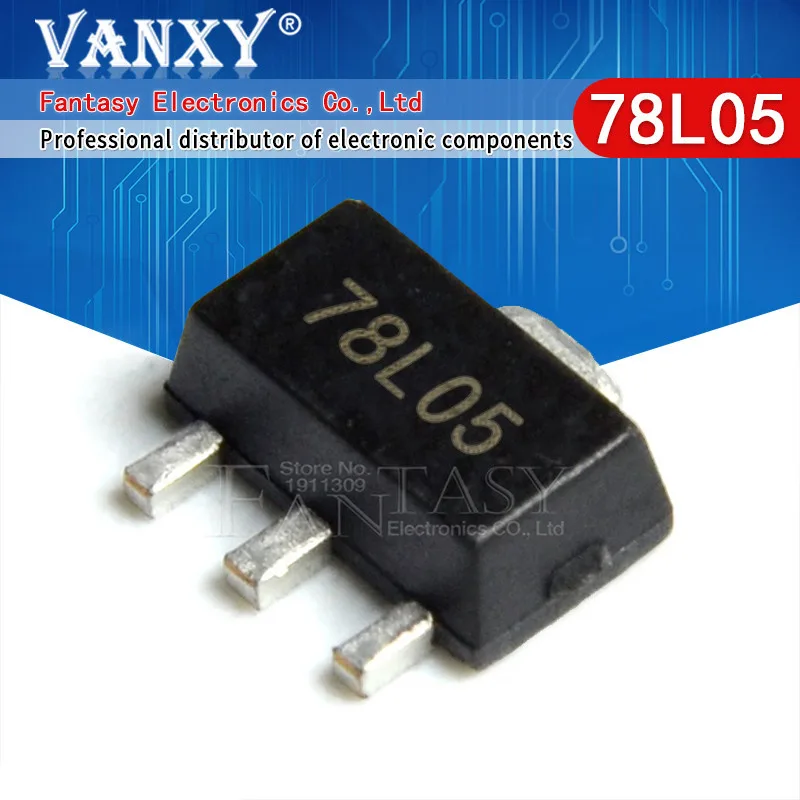 20pcs 78L05 SOT89 SOT SMD SOT-89 Triode 78L06 78L08 78L09 78L10 78L12 78L15 79L05 ส ่ วนประกอบอิเล ็ กทรอนิกส ์