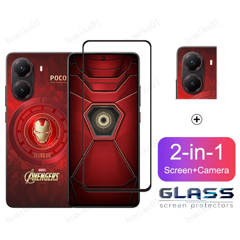 ฟิล์มกระจก POCO X7 Pro 5G กระจกนิรภัย HD ป้องกันหน้าจอ สำหรับ Xiaomi POCO X7 X6 X5 X4 X3 GT NFC M6 M4 M3 Pro C61 C51 C75 C65 C55 ฟิล์มกระจกกันเลนส์กล้อง