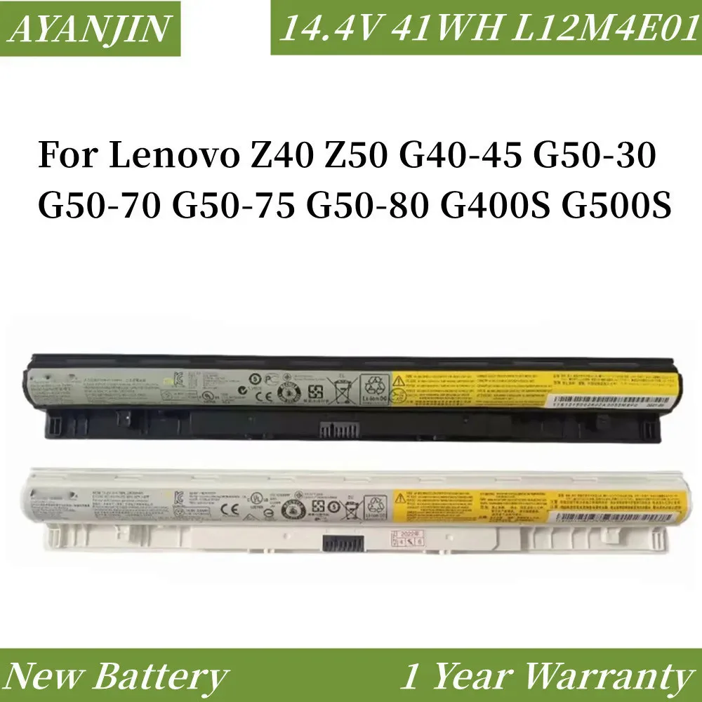 L12S4E01 14.4V 41WH Laptop Battery for Lenovo Z40 Z50 G40-45 G50-30 G50-70 G50-75 G50-80 G400S G500S L12M4E01 L12M4A02 L
