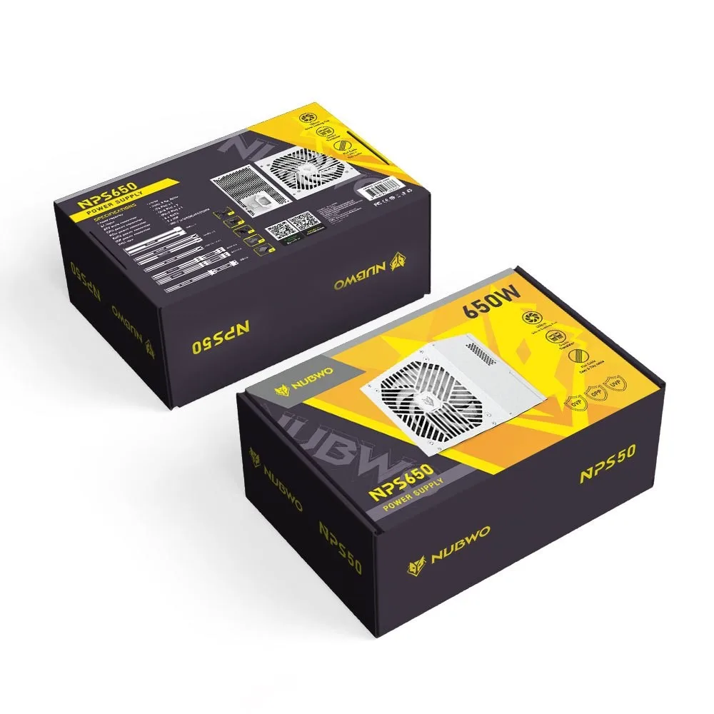 PSU NUBWO NPS650 / 650w Black / white (P6+2 Pin) x 1
