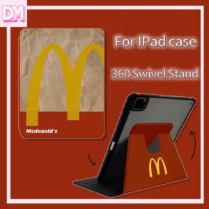 เคสไอแพด air 6 แมคโดนัลด์ Retro McDonald 's 360 ขาตั้งหมุนได้เคสไอแพด 2022/21 Apple แท็บเล็ตเคสป้องกันผู้ถือ iPad 789 รุ่น air5 ถาดปากกา pro11 นิ้วใหม่ gen 10th10.9 สไตล์ญี่ปุ่นและเกาหลี