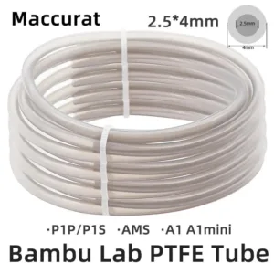 สําหรับbambu Lab P1P AMS A1 mini 三维 เครื่องพิมพ์Teflontoท่อPTFEหลอดBund Extruder 1.75 มม.ID2.5 มม.OD4 มม.Bambulab Filamentชิ้นส่วน