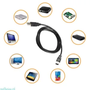 Redbaiaa Firewire IEEE 1394 6 ขาชาย USB 2 0 ชาย Adaptor แปลงสาย 1 8m 3 4 5m สําหรับเชื่อมต่อเสียง C