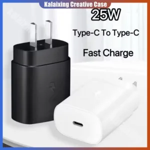 25w USB-C PD Super Fast Charging สําหรับ Samsung Galaxy S24/S23/S22/S21/S20 Type-C To C สายชาร์จ y A05/A05S/A06/A15/A16/A23/A23/A25 ปลั๊ก USB/A24US ปลั๊ก EU 4G