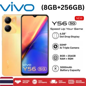 [New ใหม่]Vivo Y56 5G (8GB+256GB) หน้าจอ IPS LCD ขนาด กล้องหลัง 2 เลนส์ ความจุแบตเตอรี่ 5