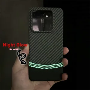 แฟชั่น Luminous สําหรับ XiaoMi 13 14 Pro ปลอก Matte Stripe PC Hard Night Glow ใน dark ฝาหลัง