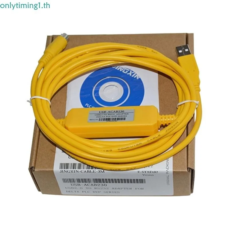 Onlytiming เหมาะสําหรับ Delta PLC การเขียนโปรแกรมสายเคเบิล DVP ES EX EH EC SE SV SS Series ดาวน ์ โหลดสายเคเบิลข ้ อมูล USBACAB230
