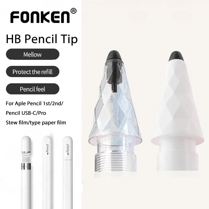 เคล็ดลับเปลี่ยนดินสอ Fonken Aple สําหรับดินสอ 1st/2nd Gen ดินสอ USB-C/Pro อะไหล่ Nib