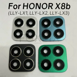 เลนส์กล้องด้านหลังสําหรับ Honor X8b ฝาครอบกระจกกล้องด้านหลังพร้อมกรอบ Bezel เปลี่ยน LLY-LX1 LLY-LX2 LLY-LX3