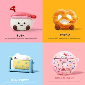 ใหม่ตัดการ์ตูน Kitty ซิลิโคนนุ่มสําหรับ Apple AirPods 1 2 3 4 Rd Pro 2 การ์ตูนสําหรับ AirPods Pro 2 หูฟังบลูทูธชาร์จกล่องเก็บ Anti-drop Cover