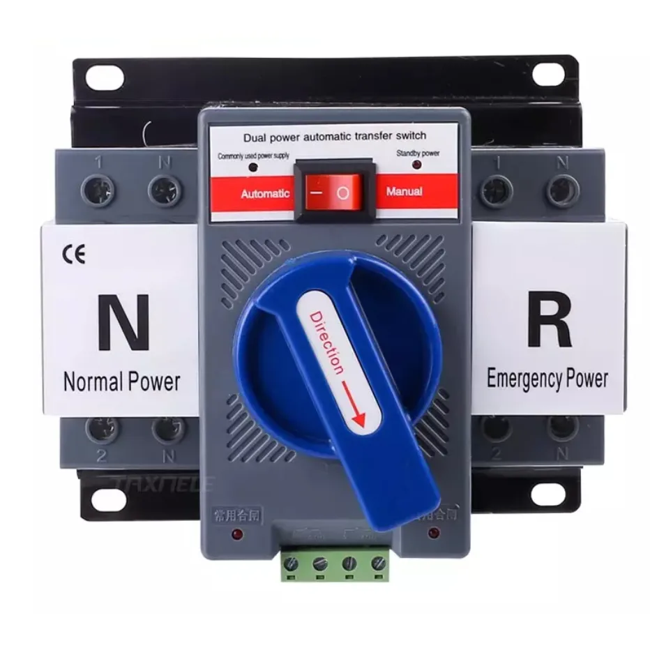 GCDQCN ATS Automatic Dual Power Transfer Switch 2P 63A สวิตซ์สลับแหล่งจ่ายไฟ อัตโนมัติ ระบบไฟฟ้าสำรอง
