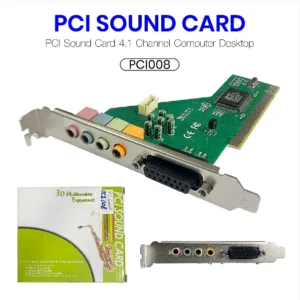 พร้อมส่ง PCI Sound Card 4.1 Channel Computer Desktop PCI008
