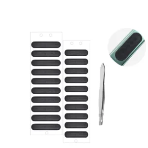 ลําโพงโทรศัพท์สติกเกอร์กันฝุ่น Protector ตาข่ายป้องกันฝุ่นกาวและ Tweezer สําหรับ iPhone 15 14 13 12 Pro Max 11