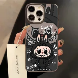 เคสไอโฟน iPhone 15 14 13 เคส ไอโฟน11 12 ProMax 7 8Plus X XSMax XRผ้าขนหนูสีดำเคสโทรศัพท์มือถืออะคริลิคใส กันกระแทก ส่งจา