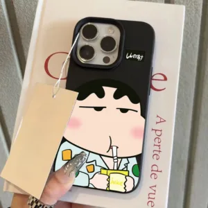 เคสโทรศัพท์มือถือหนังคุณภาพสูงป้องกันลื่น for iPhone11 12 13 14 15 16Pro Max XR XS X 7/8Pแฮปปี้เซียวซิน