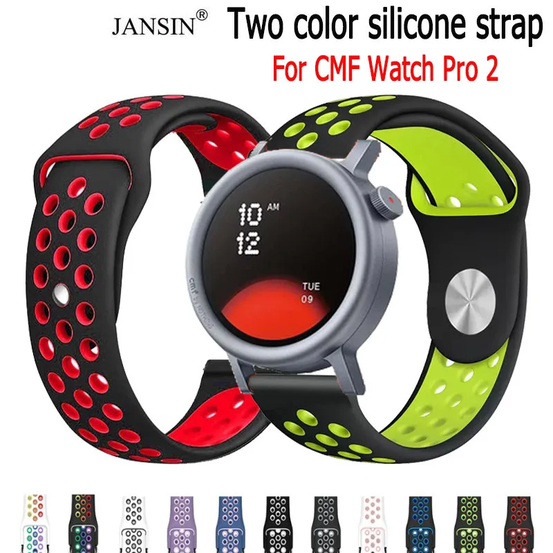 สายนาฬิกาซิลิโคนสําหรับ CMF Watch Pro 2 Smart Watch