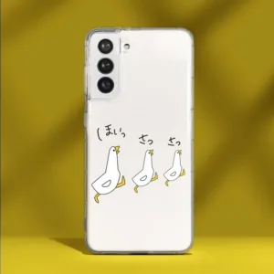 การ์ตูนเป็ดน่ารัก Samsung Galaxy S24 S23 S22 S21 S20 S10 Plus S20fe S10e S10 5G Note 20 Ultra Note10 pro Note 9 Note 8 เคสโทรศัพท์ใสป้องกันการล่มสลายปกอ่อน