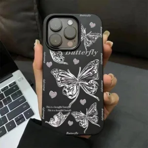 ❤️จัดส่งทันที❤️เคสไอโฟน11 12 13 14 15 Pro Max กันกระแทก Sparkling white butterfly Case For iPhone 11