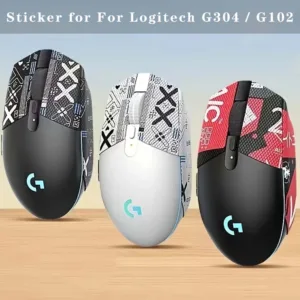 LOGITECH เทปจับกันลื่นเข้ากันได้กับ โลจิเทค ก304/ก102เมาส์กันลื่นป้องกันทนต่อการสึกหรอสติกเกอร์ดูดซับเหงื่อนุ่มและไม่เหนียวเหนอะหนะเมาส์สติ๊กเกอ