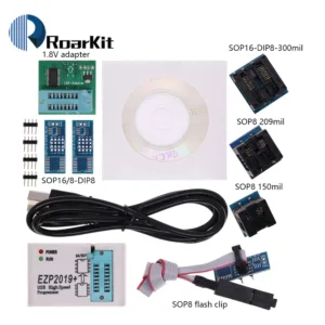 Ezp2019 ความเร็วสูง USB SPI โปรแกรมเมอร์ EZP 2019 Support24 25 93 EEPROM 25 แฟลช BIOS ชิปครบชุด + อะแดปเตอร์ 10/12 ชิ้น