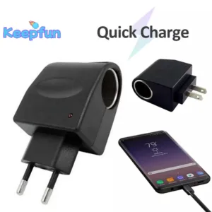 [Keepfun] ปลั๊กแปลงสากล 220V AC ถึง 12V DC Car Power Adapter Socket Converter [ใหม่]