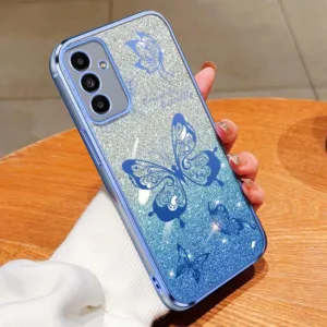 เคสสําหรับ Samsung Galaxy A55 A35 A25 A54 A34 A16 5G A15 A14 A13 4G 5G A24 A04S 4G Dreamy ผีเสื้อ Shining Brightly กันกระแทกโปร่งใสโทรศัพท์ป้องกันกรณี