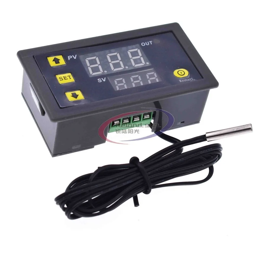 Digital Thermostat อุณหภูมิควบคุม LED W3001 W3002 W3230 AC 110V-220V DC12V 24V Cooling Thermoregulator