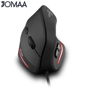 Jomaa เมาส์สําหรับเล่นเกมแบบมีสายแนวตั้ง USB เมาส์สําหรับเล่นเกมตามหลักสรีรศาสตร์ 7200 DPI เมาส์แบ็คไลท์ RGB แบบปรับได้สําหรับแล็ปท็อปเกมเมอร์
