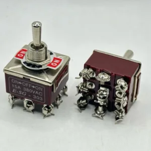 ใหม่ TOGGLE SWITCH สวิตช์โยก 9ขา 3ทาง  ON-OFF-ON พร้อมส่ง เกรด A สวิตช์คุณภาพสูง