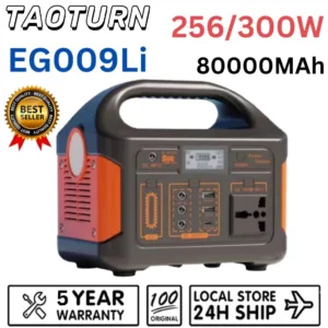 Power Station EG009 แหล่งจ่ายไฟสำรอง แหล่งจ่ายไฟมือถือกลางแจ้ง 220V/300W แบบพกพาความจุขนาดใหญ่