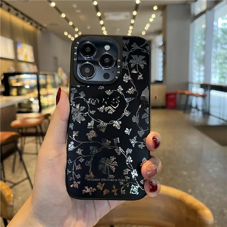 เคสไอโฟน16 15 14 13 12 11 Pro Max Case aesthetic Flowers กันกระแทก กระจกเงา Compatible เคส iphone 11