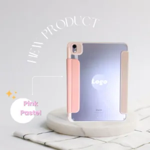 เคสไอแพด-3พับขอบใส/ขอบสี (หลังใส)-หลังแข็ง  มีแม่เหล็กปกรัด สามารถพักปากกา Gen7-8-9-Air3-Pro10.5-Air4/5/6(11”)-Pro11