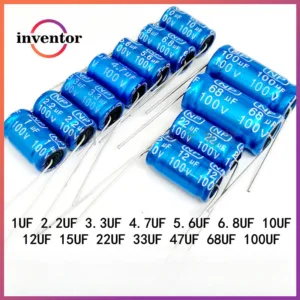 2.2/3.3/6.8/100uf100v ทวีตเตอร์ Poleless Axial Electrolytic Splitter ตัวเก็บประจุแนวนอน