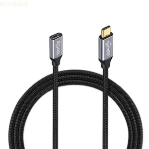 Baysli PD 100W USB C สายต่อประเภท C3 1 Gen 2 ชายหญิง Extender สายเคเบิลข้อมูลสําหรับโทรศัพท์มือถือแล็ปท็อป