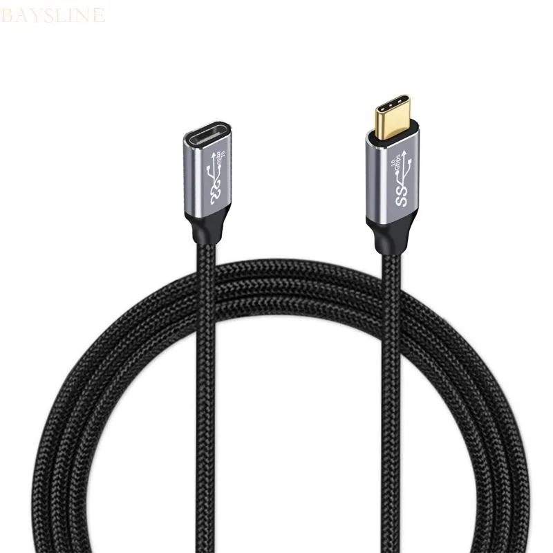 Baysli PD 100W USB C สายต่อประเภท C3 1 Gen 2 ชายหญิง Extender สายเคเบิลข้อมูลสําหรับโทรศัพท์มือถือแล็ปท็อป