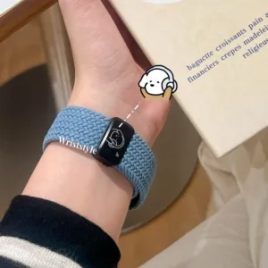 น่ารักลูกสุนัขหัวเข็มขัดแม่เหล็กไนลอนทอสายนาฬิกาสําหรับ Apple watch S10/9/8/7/6/5/4/3/2/1 SE2 ULTRA2 Breathable นุ่มเปลี่ยนสร้อยข้อมือสําหรับ iWatch 49 มม.46 มม.45 44 42 41 40 38