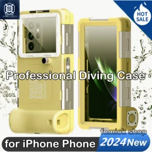 [SHELLBOX] 2024 ใหม่Professionalใต้น้ํา 15Mความลึกดําน้ําเคสโทรศัพท์กันน้ําสําหรับiPhone 16 Pro Max 15 14 Plus 13 12 11 Pro XS Max X XR 8 7 6S 6 Plus