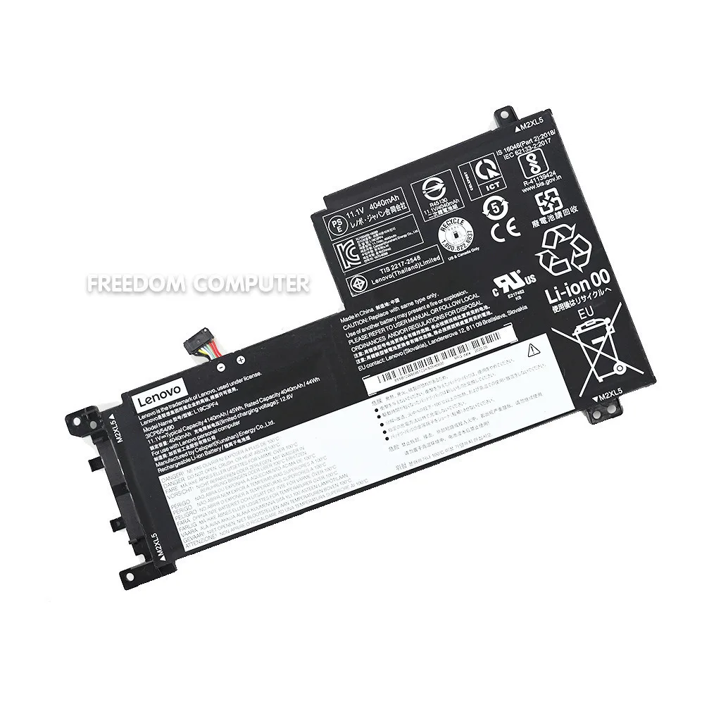 แบตเตอรี่โน๊ตบุ๊ค(แท้) L19L3PF2 L19M3PF6 L19C3PF5 L19D3PF3 Lenovo Ideapad 5-15IIL05 5-15ARE05 5-15ITL05 5 15IAL7 5 15A