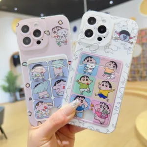 กระเป๋าสตางค์ซิลิโคนกรณี OPPO A3X A3 A60 A18 A38 A17 A17K A79 A58 A15 A15s A16 Reno 12F 11F 12 11F 12 11 10 Pro การ์ตูนอะนิเมะปลอกช่องใส่การ์ดป้องกันปกหลัง