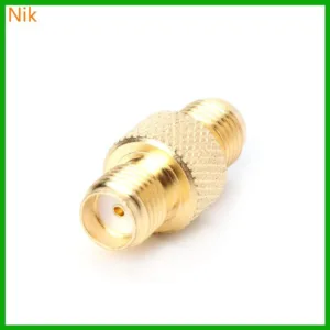 บ.ลค.ศ.ม. RF SMA Female to SMA Female frequency Adapter Copper Coax Connector Coupler ๊