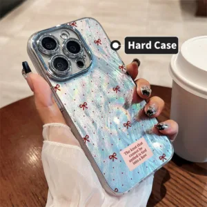❤️จัดส่งทันที❤️เคสไอโฟน11 13 14 15 16 Pro Max Full Cover Simple bow สำหรับสาว ๆ Case For iPhone 13PM