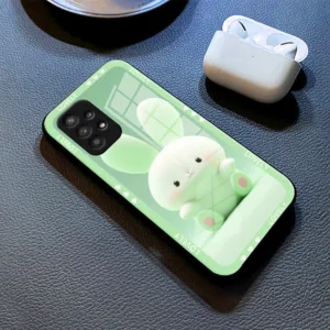 กระต่าย เคส กระจก Samsung a73 a71 a7 2018 a53 a52s a51 a50s a50 a42 a33 a32 a31 a30s a23 a22 a21s a20s a20 h3f1503