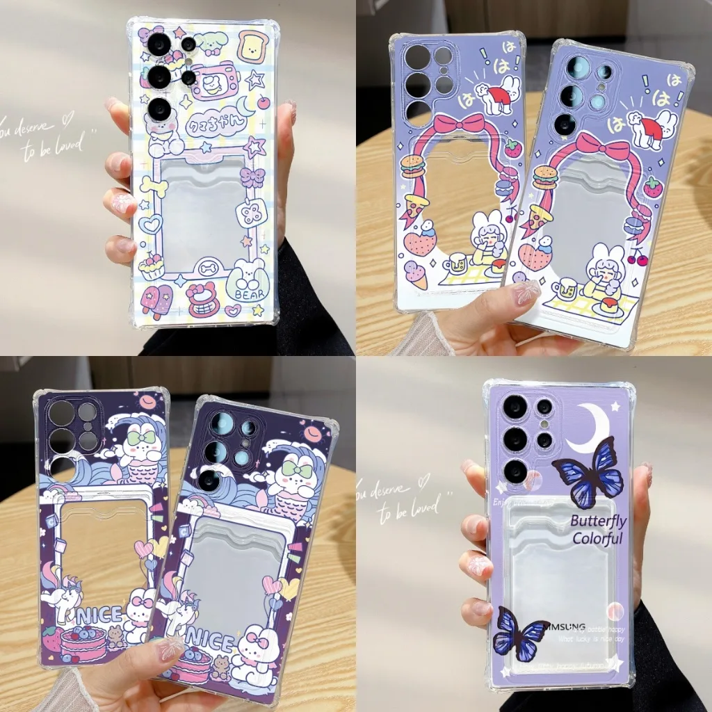 เคสโทรศัพท์ TPU โปร่งใสพร้อมช่องเสียบการ์ดสำหรับ for vivo y11 y21 y22 y03 v30 pro y17s y15s y16 y12 y15 y21 y27 y02s
